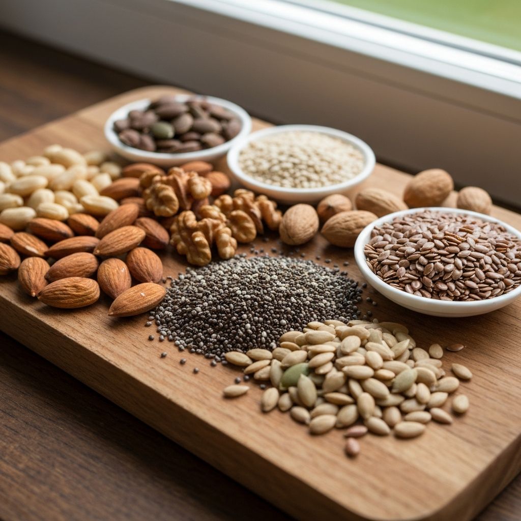 Siemenet ja pähkinät